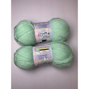 Baby Bee Sweet Delight Baby Yarn Mint Charm 26 Light 3 Acrylic Blend 2‎ Skeins